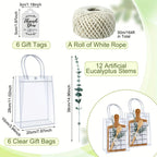 6 Sets Baby Shower Prizes for Game Player Baby Shower Winners Guest Gifts Bamboo Cheese Board Bamboo... - House Of Avana