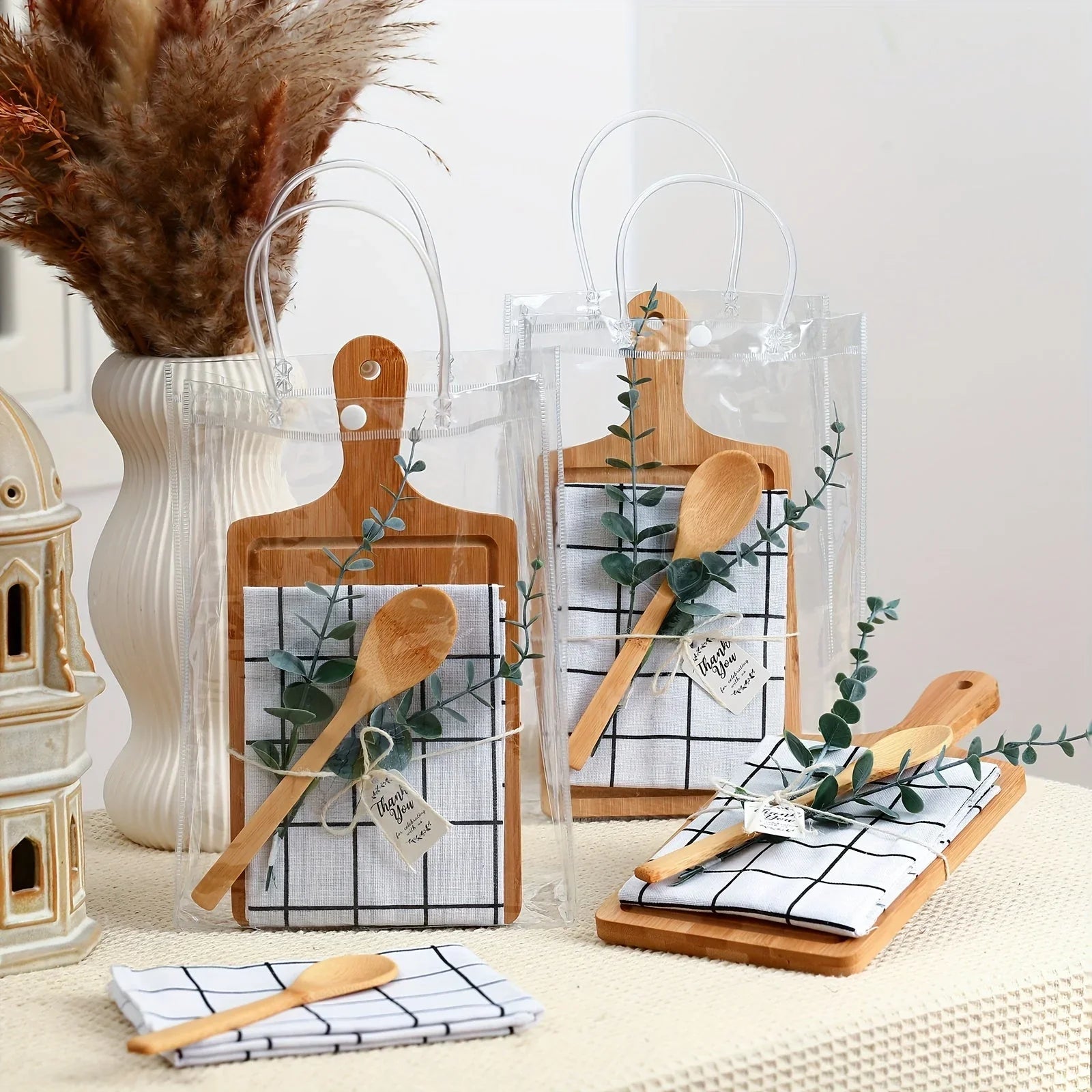 6 Sets Baby Shower Prizes for Game Player Baby Shower Winners Guest Gifts Bamboo Cheese Board Bamboo... - House Of Avana