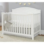 SF Home Solid Wood Convertible Crib in White - Toddler Bed Sold Separately