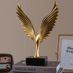Abstract Raptor Sculpture – Gold Resin [[SKU:HOA-SCU-537]]