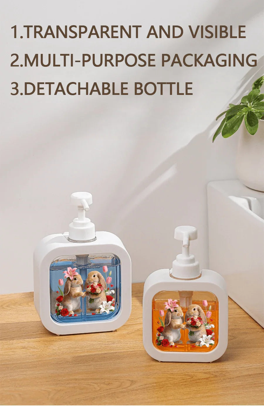Shampoo Dispenser - Refillable Ceramic