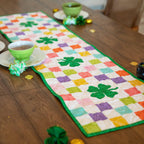 Shamrocks Rainbow Table Runner Precut Quilt Kit Block Party Quilt Co