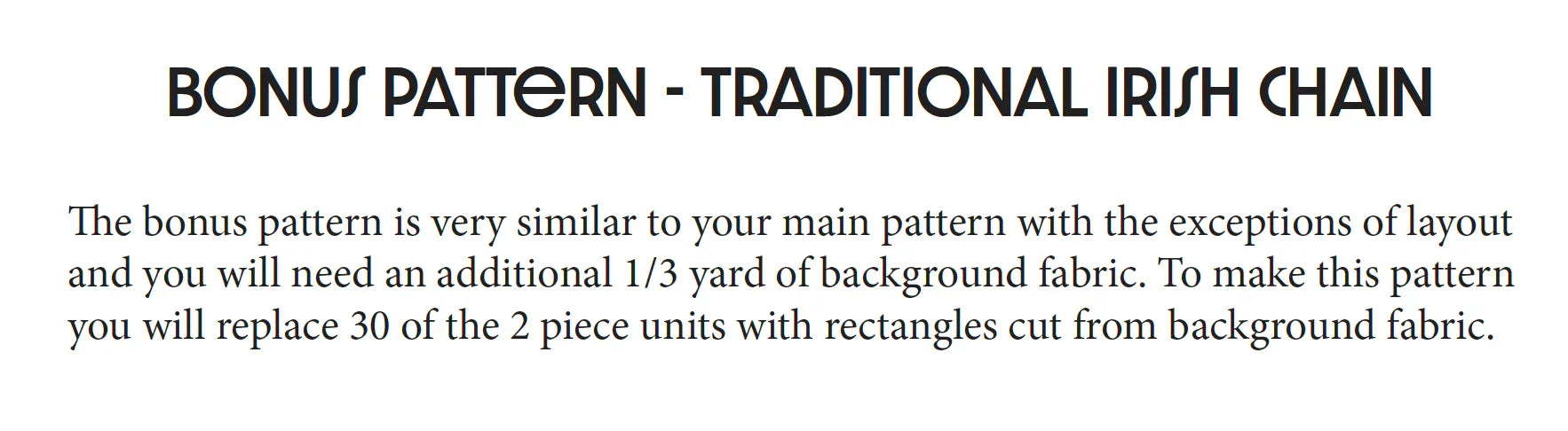 Shamrocks Table Runner Pattern