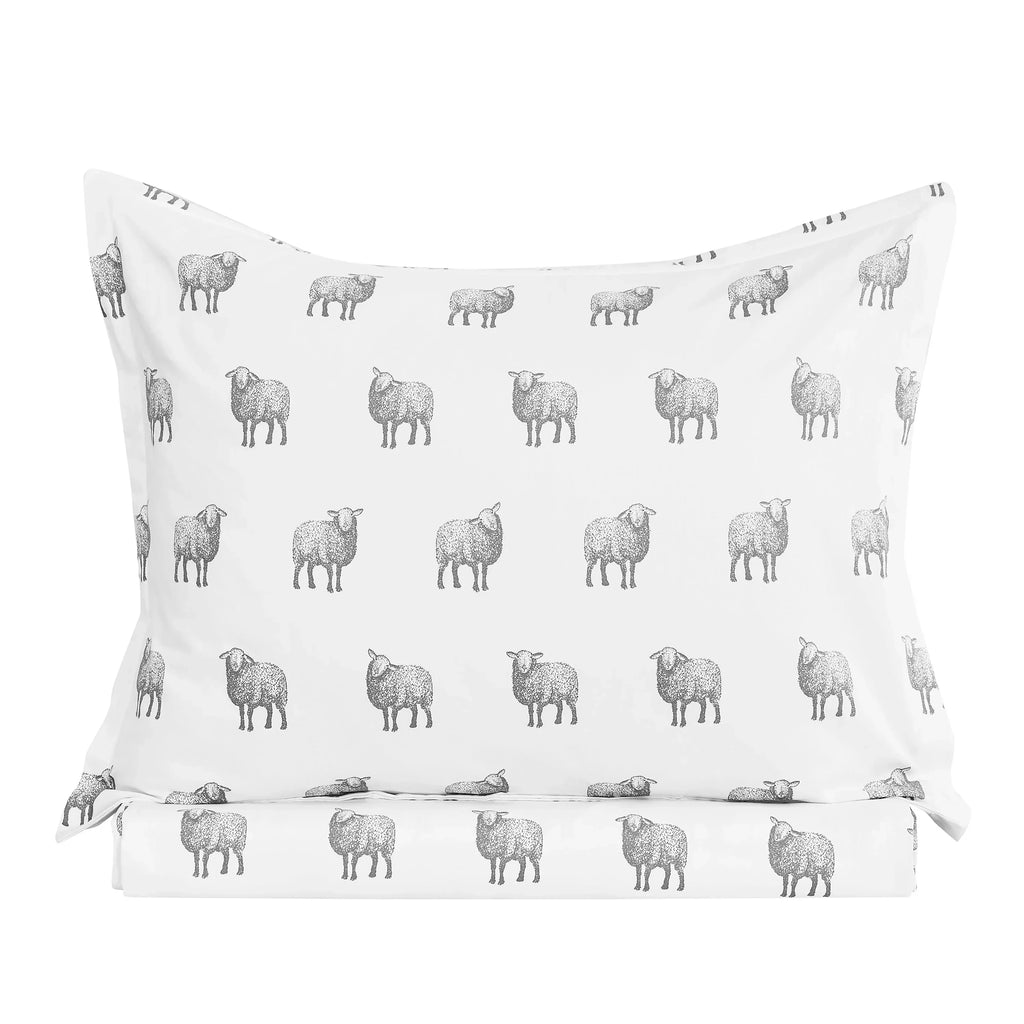 Sheep Printed Duvet Set Mélange Home