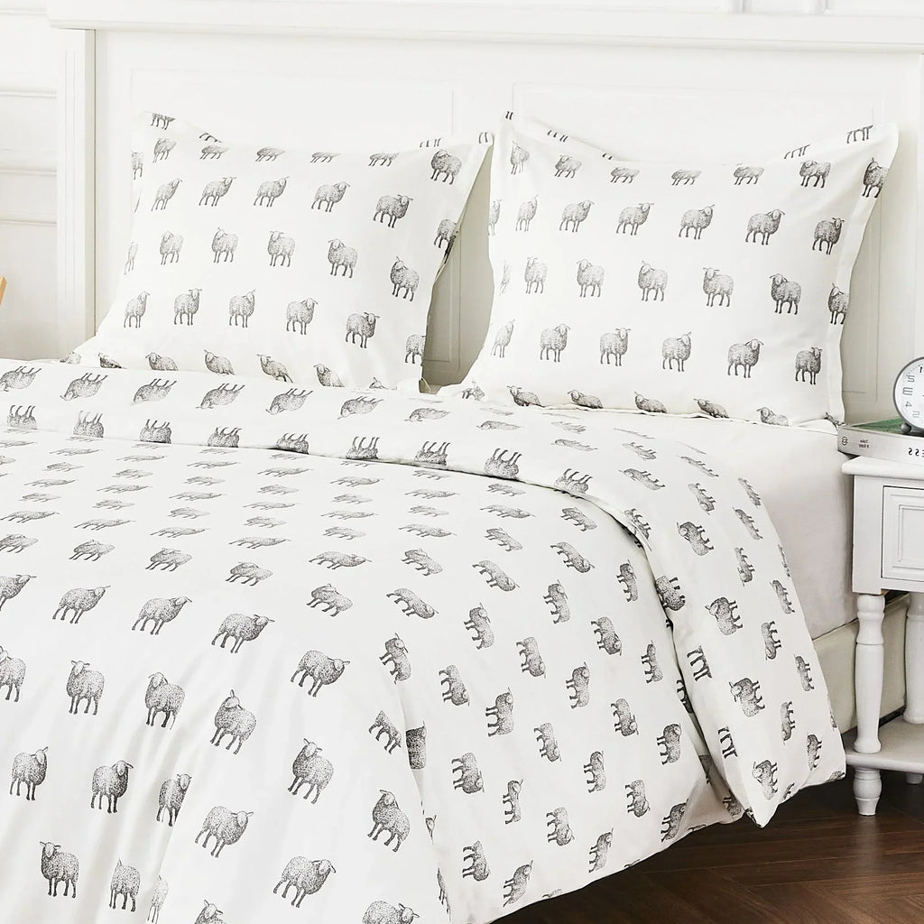 Sheep Printed Duvet Set Mélange Home