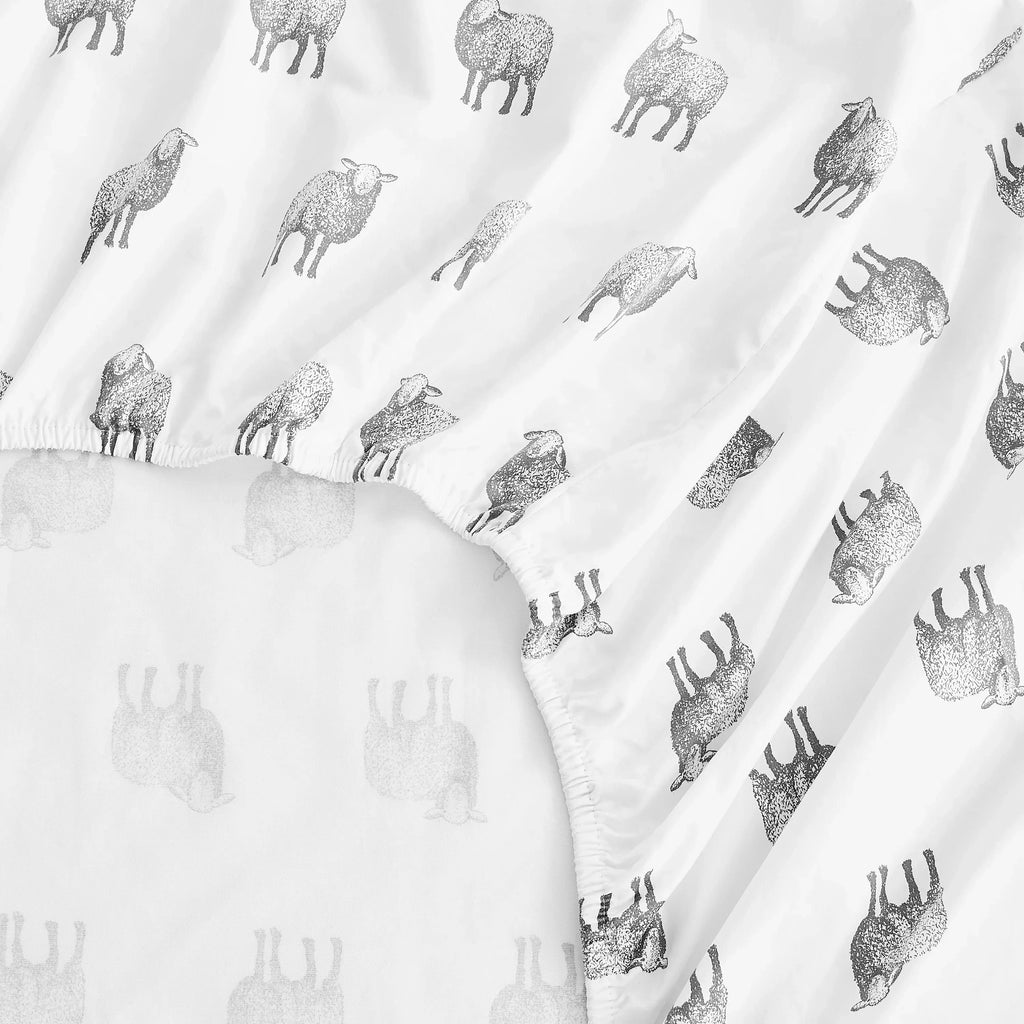 Sheep Printed Sheet Set Mélange Home