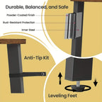 5-tier Corner Shelf, Wood & Metal Frame - House Of Avana