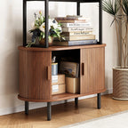 4-tier Open Bookshelf Inch High Floor Standing Display Bookcase Storage Rack with Storage Cabinets... - House Of Avana