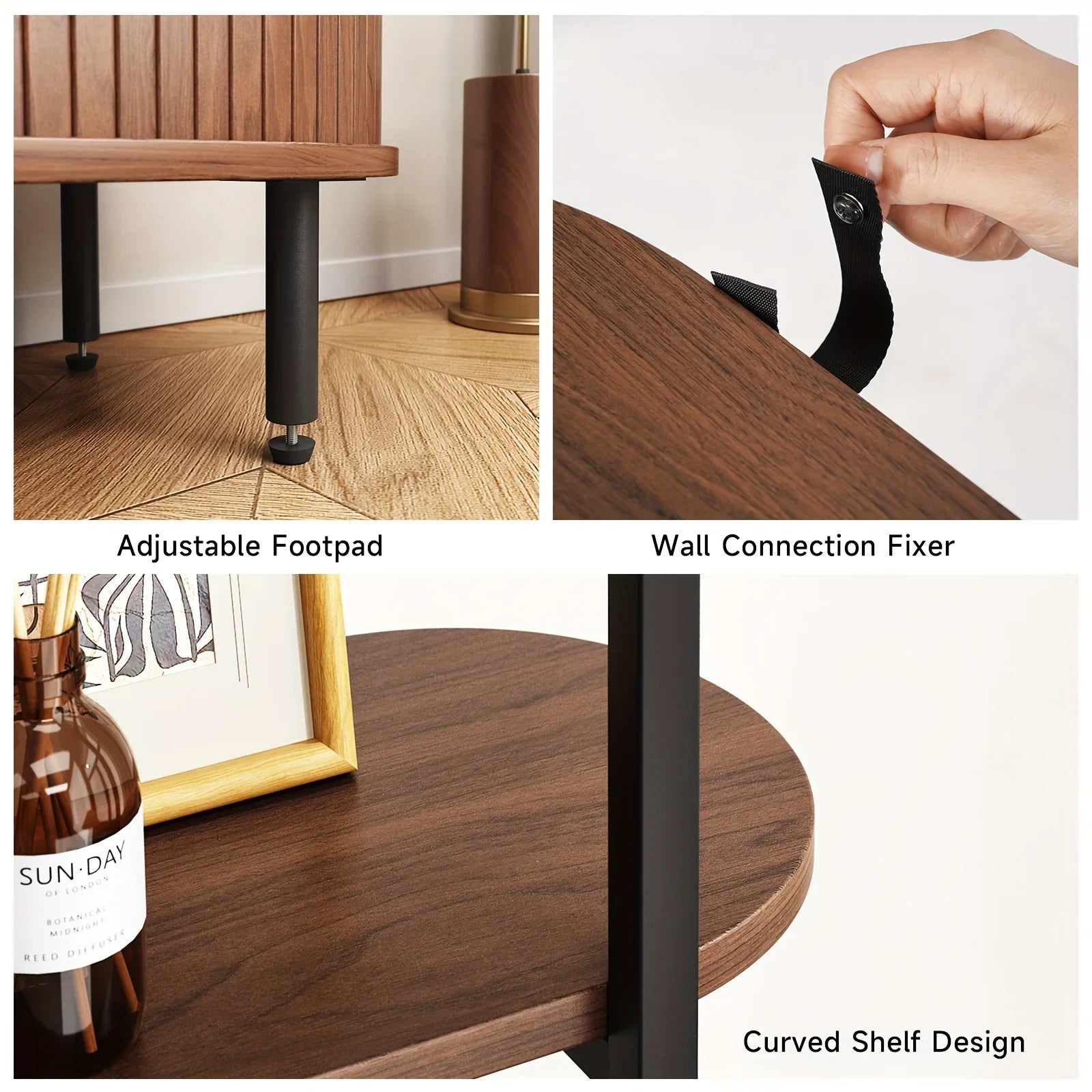 4-tier Open Bookshelf Inch High Floor Standing Display Bookcase Storage Rack with Storage Cabinets... - House Of Avana