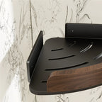 1-tier No-drill Wall-mounted Bathroom Corner Shelf - House Of Avana