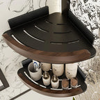 1-tier No-drill Wall-mounted Bathroom Corner Shelf - House Of Avana