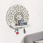 Shelf - Rustic Whitewashed Wood Wall, product packaging - House Of Avana