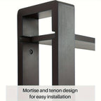 Shelf - 3-tier Walnut Wood, detail shot - House Of Avana