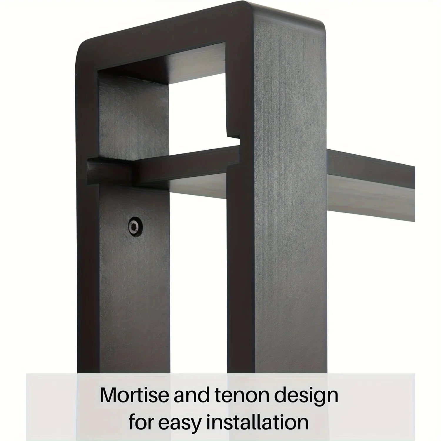 Shelf - 3-tier Walnut Wood, detail shot - House Of Avana