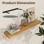 Shelves - Floating Natural Wood