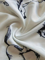 Shirt - Cat Print Cotton Long-Sleeve