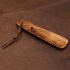Elegant Walnut Wooden Shoe Horn with Long Handle - Easy to Use, Comfortable Shoe Remover for Home and... - House Of Avana