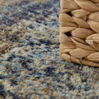 Short-Pile Rug Living Room Used Effect Patchwork Industrial Style Modern Colourful RugYourHome