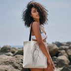 Shoulder Bag - Minimalist Equestrian Cotton Large