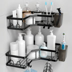 2-pack Corner Shower Stainless Steel Organizer - House Of Avana
