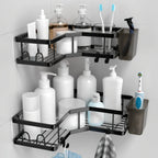 2-pack Corner Shower Stainless Steel Organizer - House Of Avana [[SKU:HOA-BAT-024]]