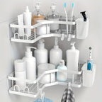 2-pack Corner Shower Stainless Steel Organizer - House Of Avana [[SKU:HOA-BAT-024]]