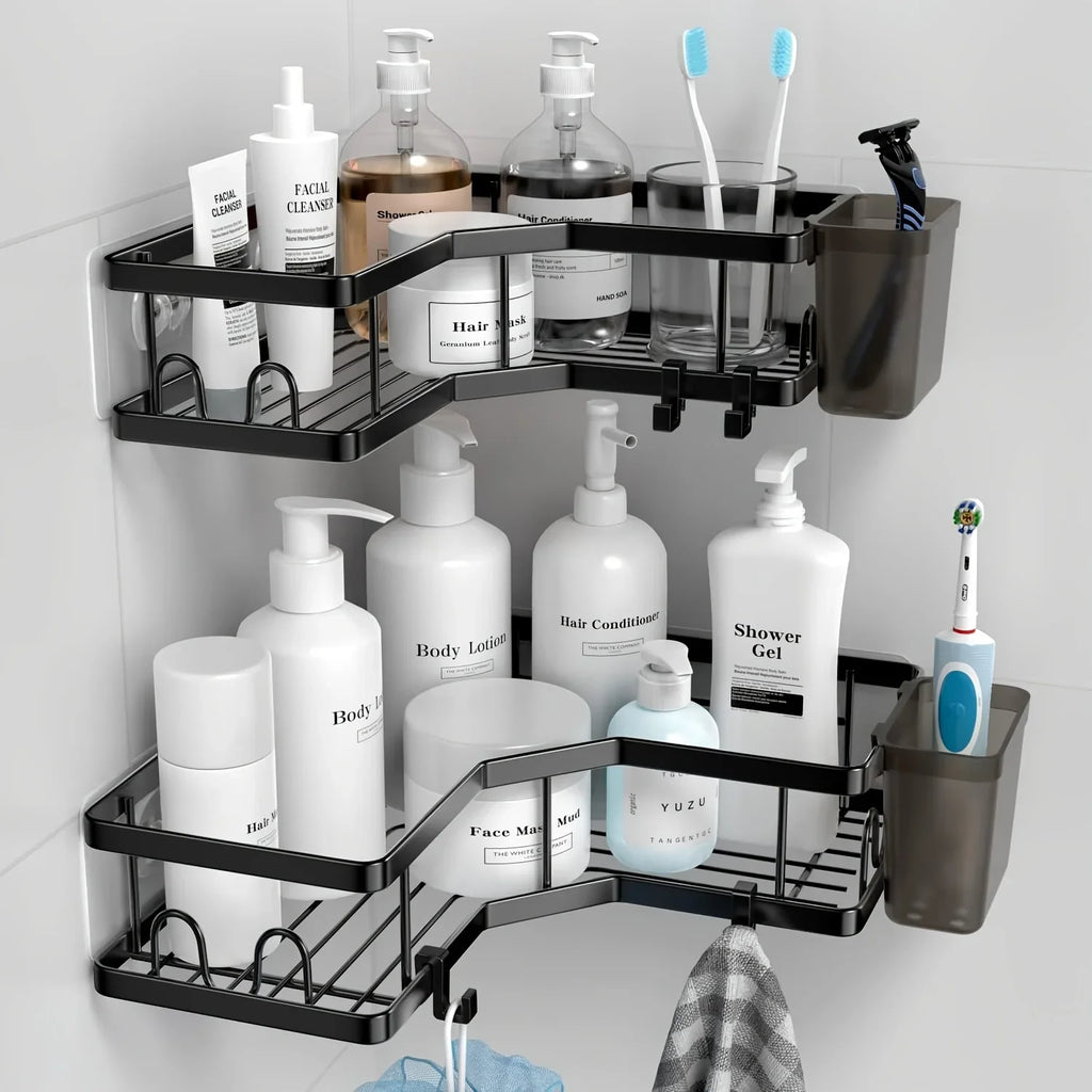 2-pack Corner Shower Stainless Steel Organizer - House Of Avana