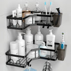 2-pack Corner Shower Stainless Steel Organizer - House Of Avana