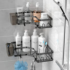 2-pack Corner Shower Stainless Steel Organizer - House Of Avana [[SKU:HOA-BAT-024]]