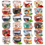 Siberian Fir Scented Soy Wax Candles for Christmas, angled view - House Of Avana