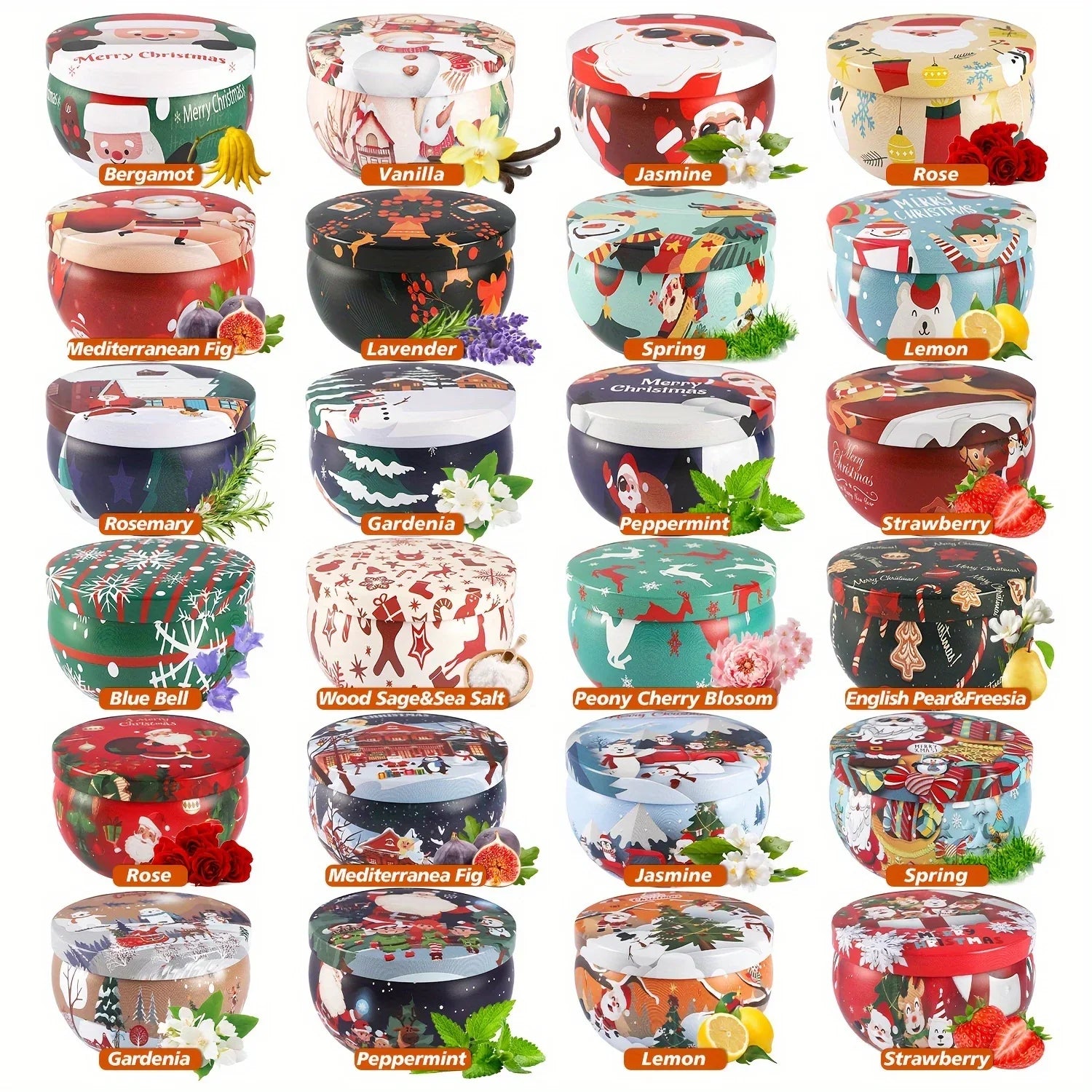 Siberian Fir Scented Soy Wax Candles for Christmas - House Of Avana