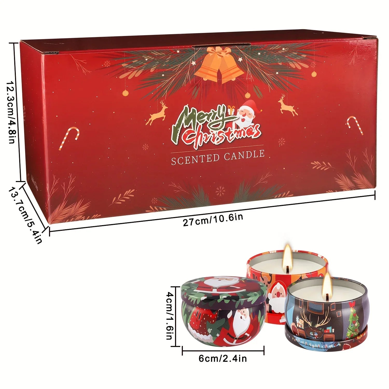 Siberian Fir Scented Soy Wax Candles for Christmas - House Of Avana