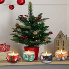 Siberian Fir Scented Soy Wax Candles for Christmas - House Of Avana