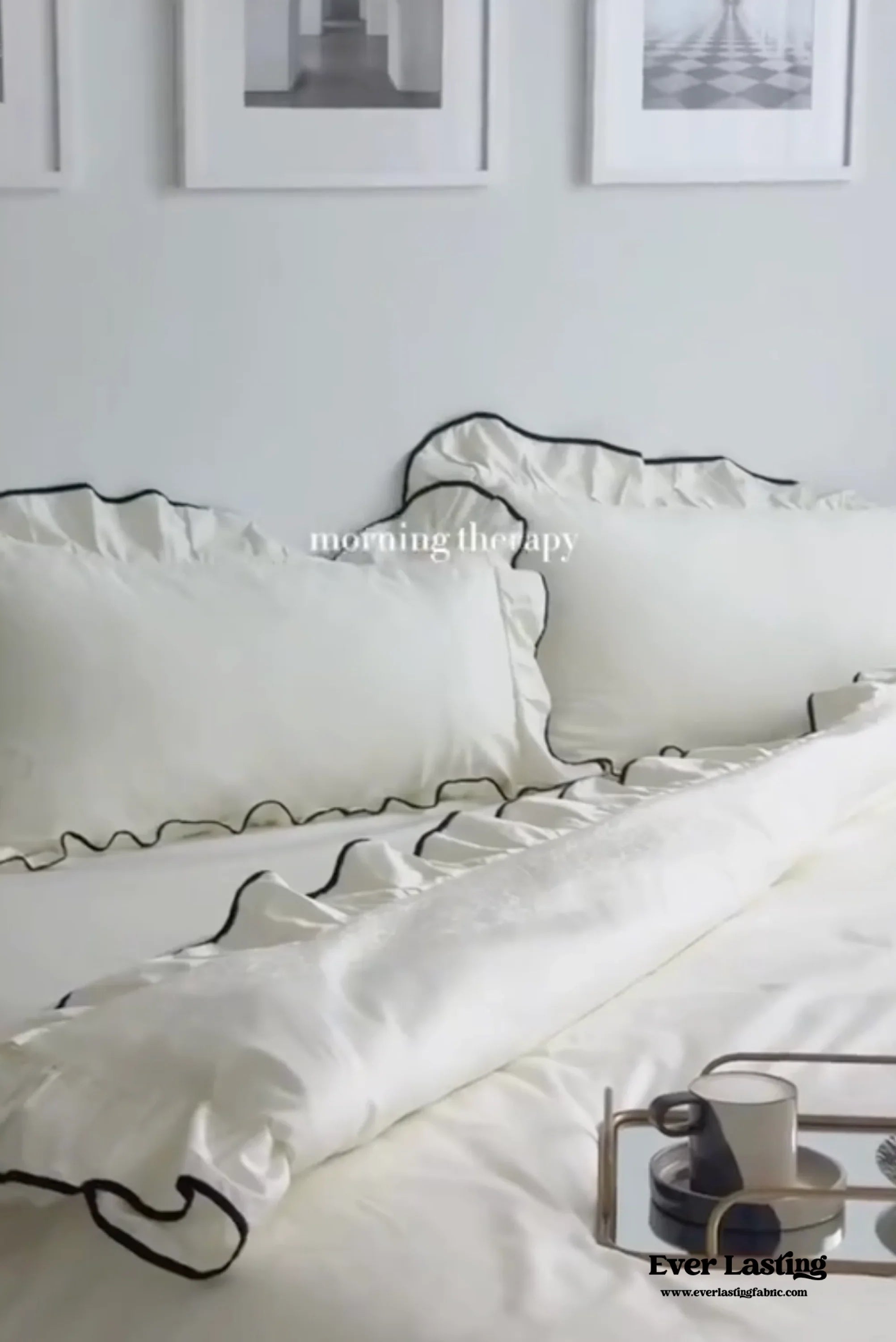 Silky Ruffle Pillowcases Ever Lasting