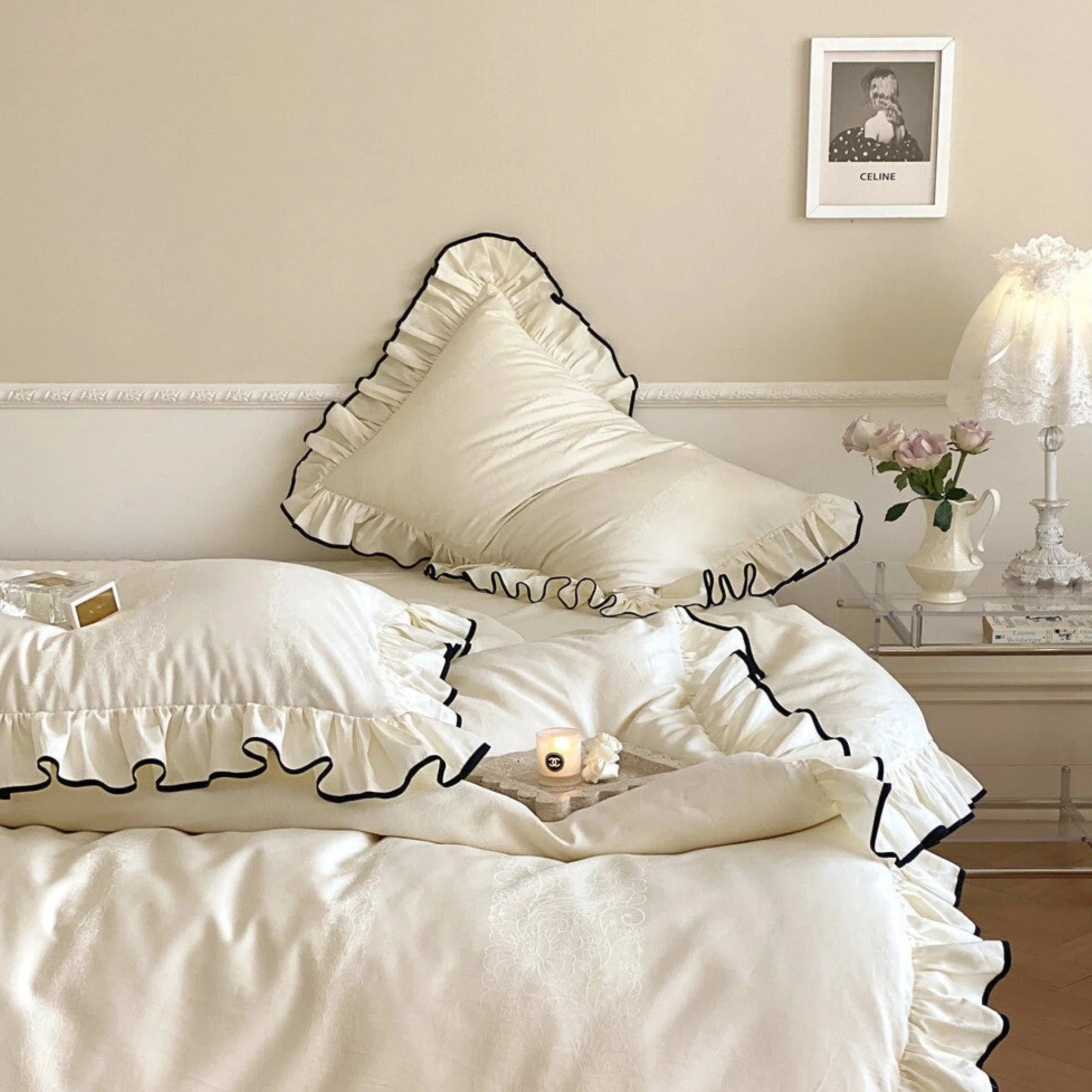 Silky Ruffle Pillowcases Ever Lasting