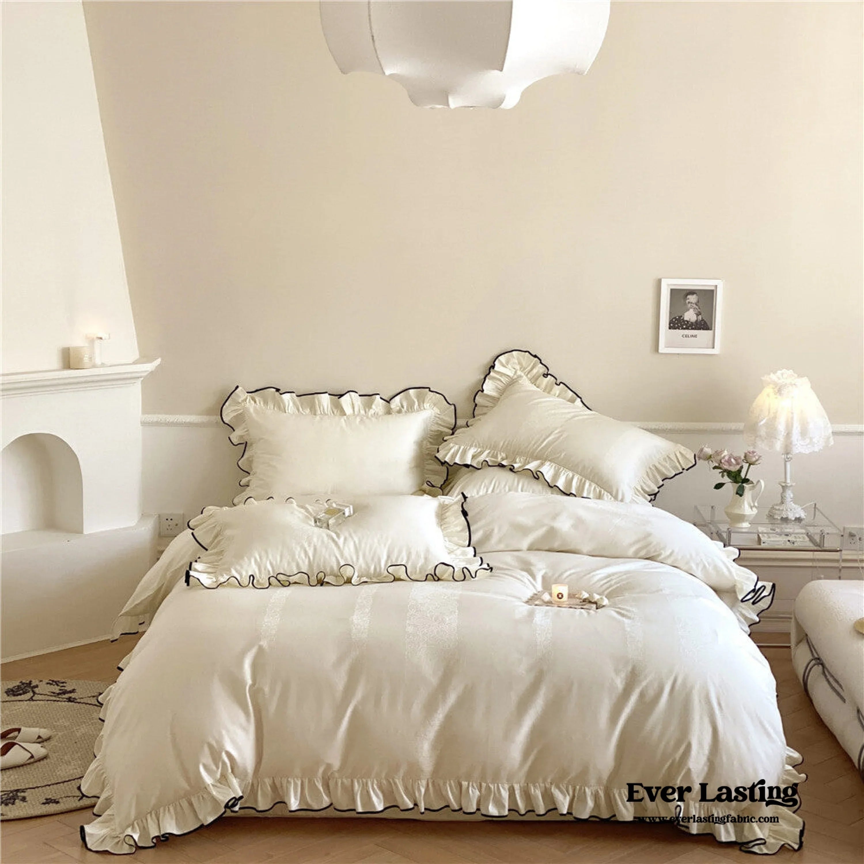Silky Ruffle Pillowcases Ever Lasting