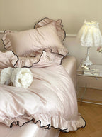 Silky Ruffle Pillowcases Ever Lasting