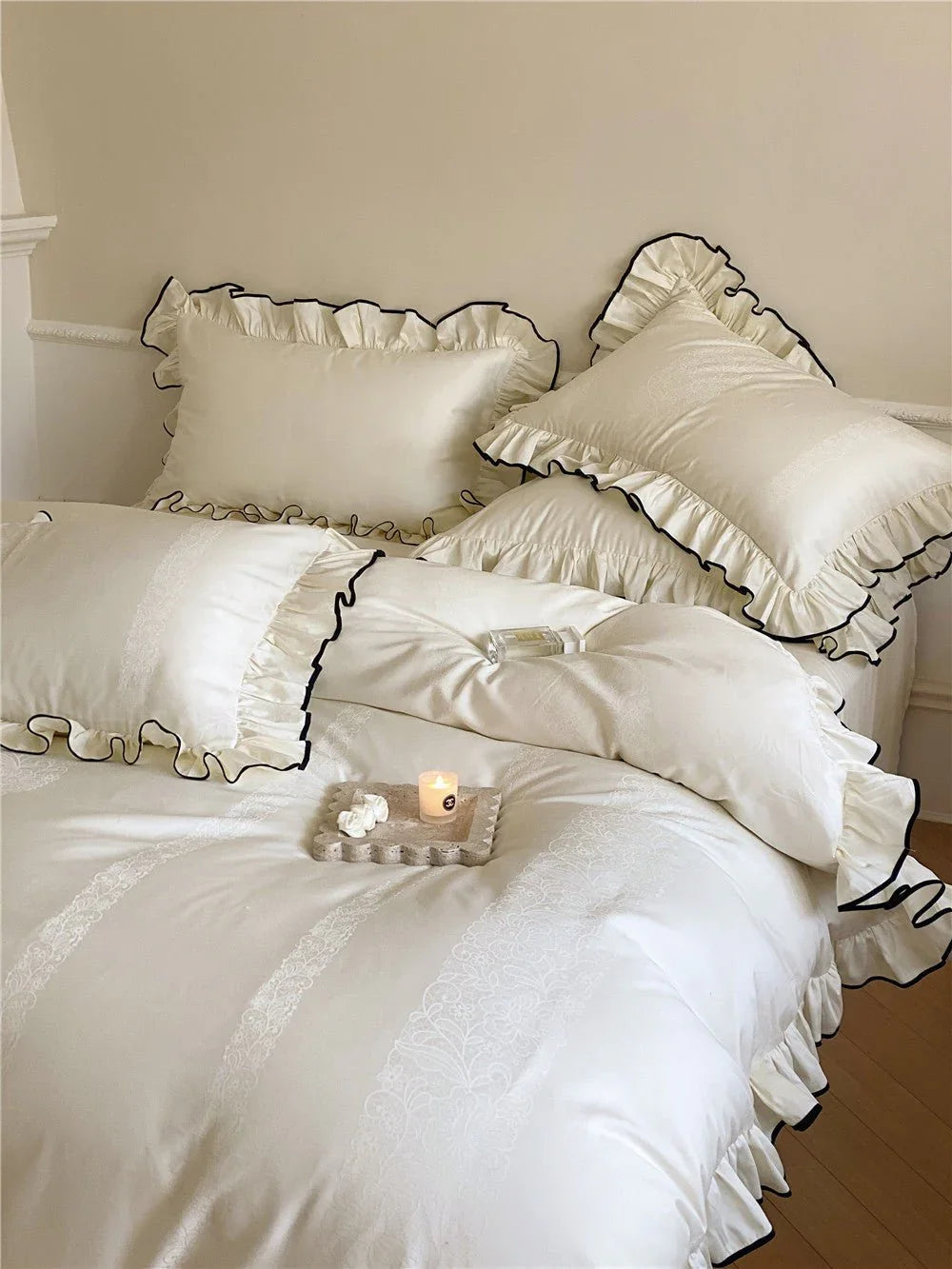 Silky Ruffle Pillowcases Ever Lasting