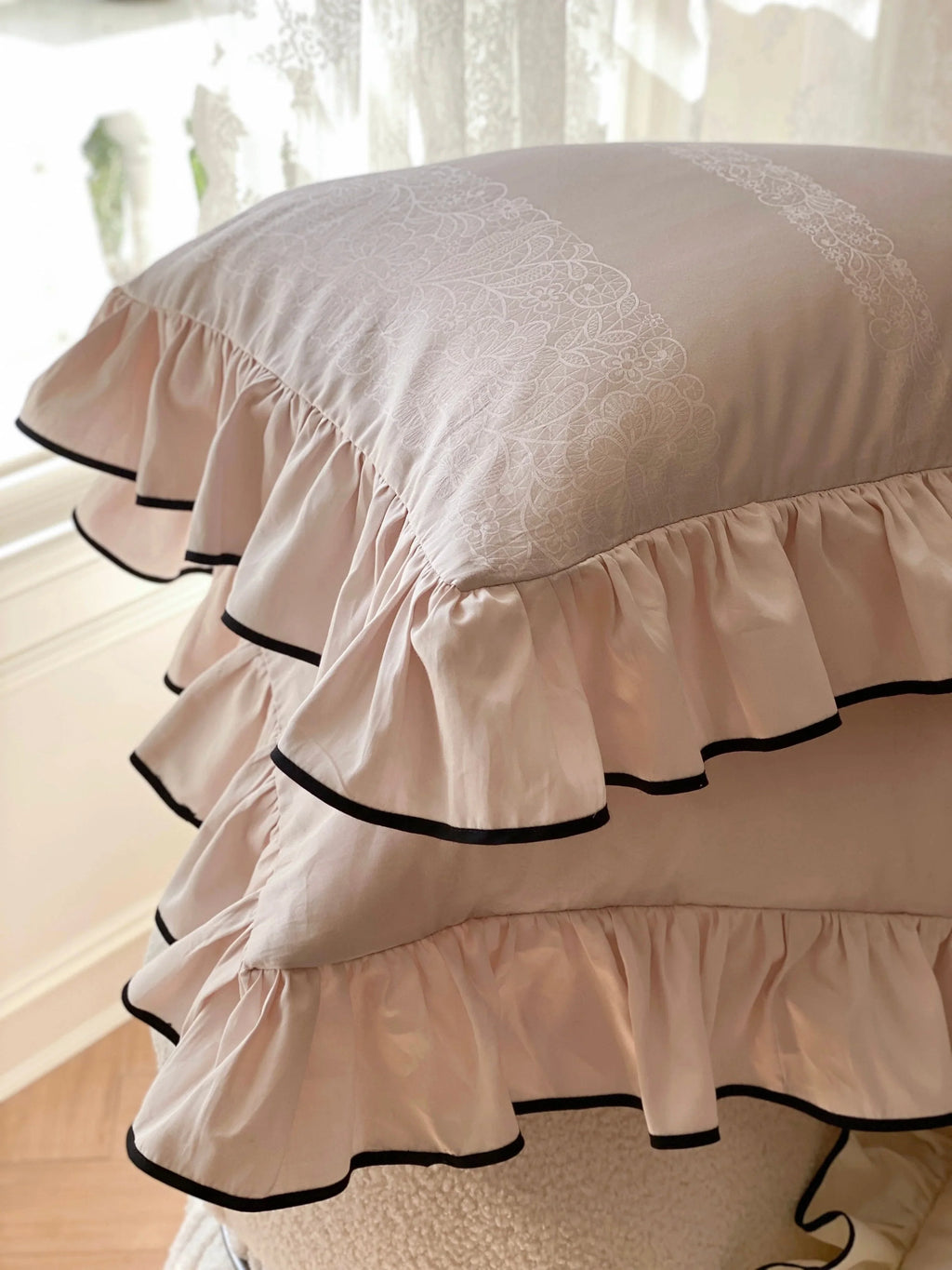 Silky Ruffle Pillowcases Ever Lasting