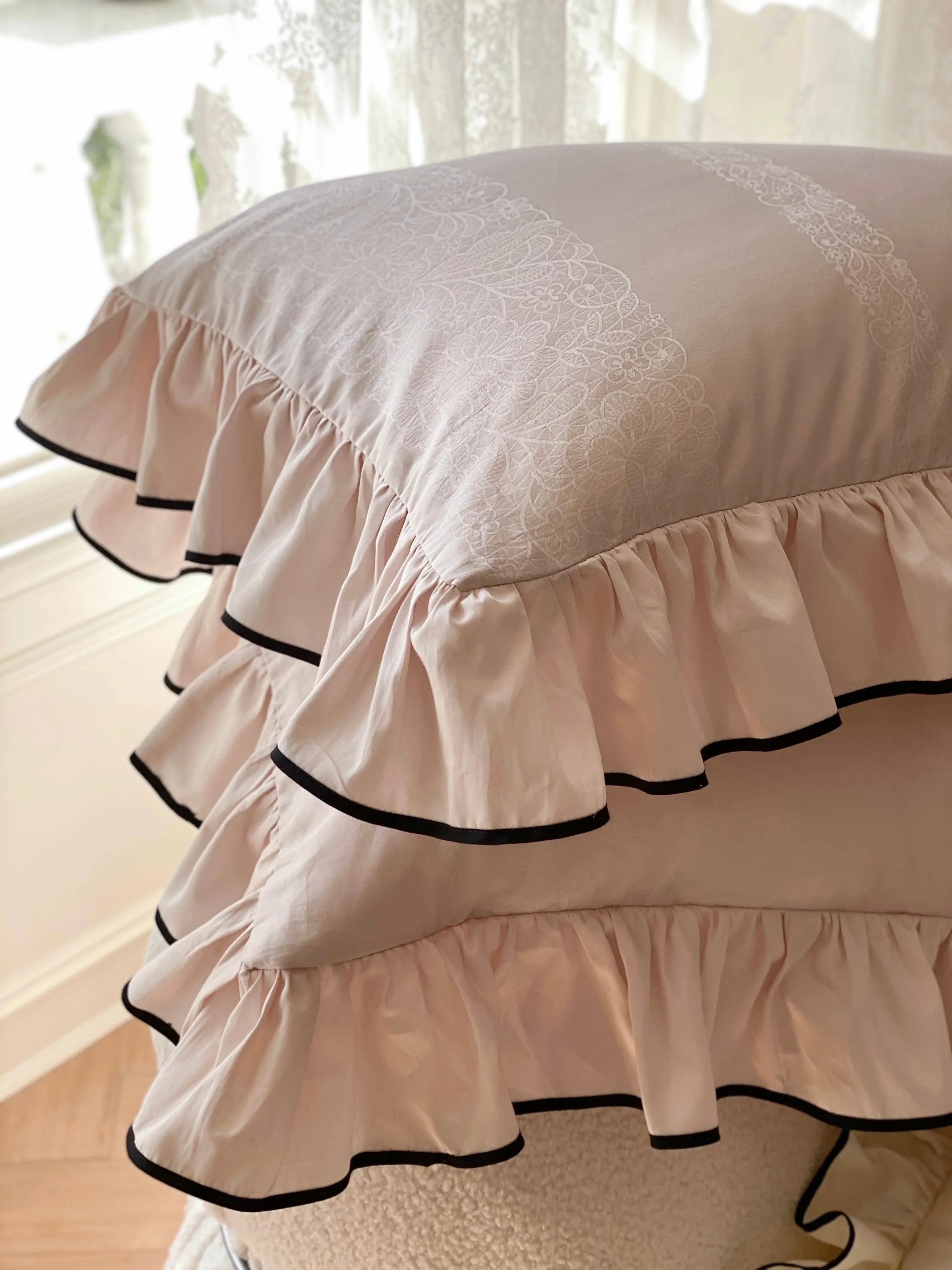 Silky Ruffle Pillowcases Ever Lasting