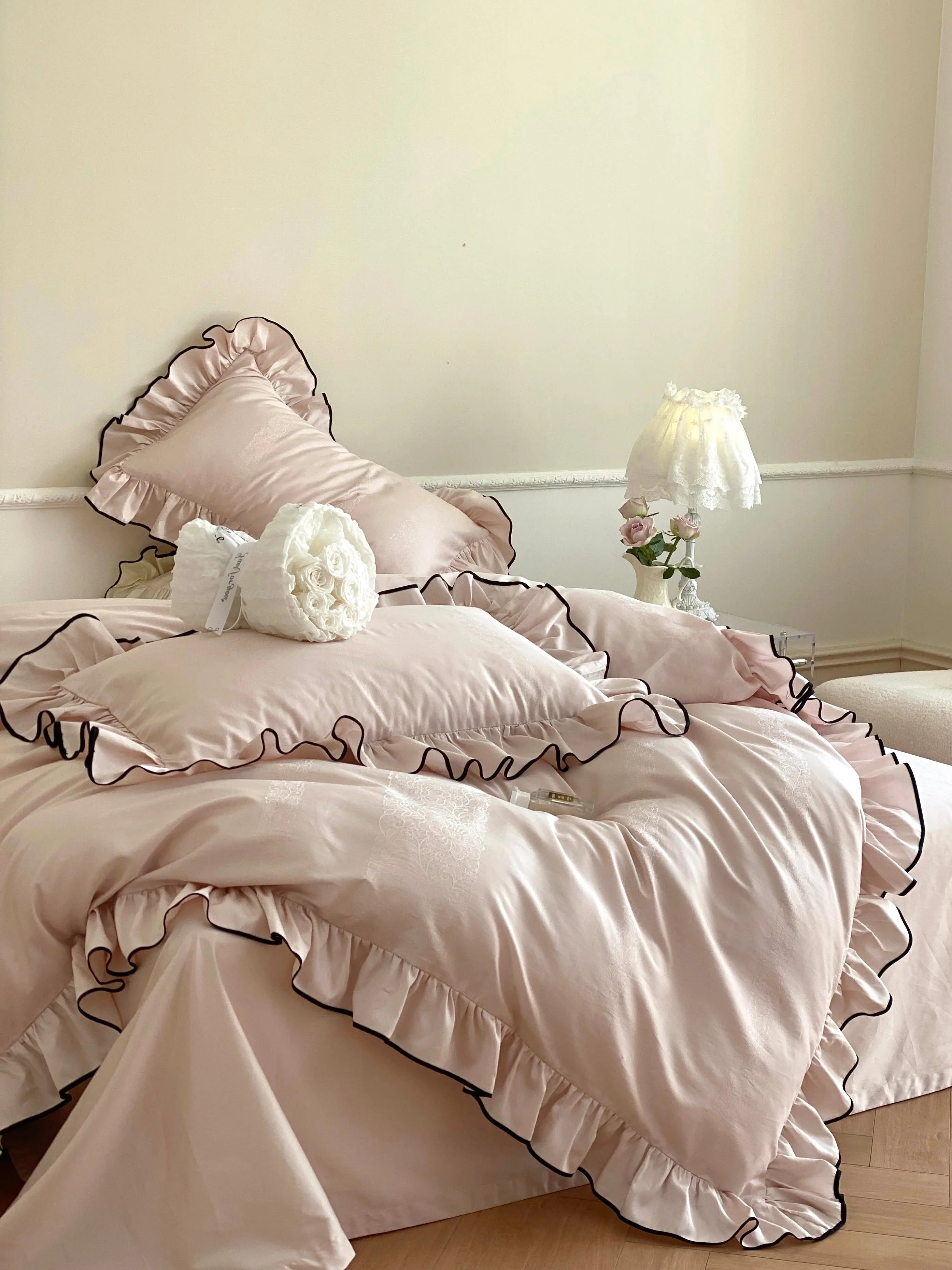 Silky Ruffle Pillowcases Ever Lasting