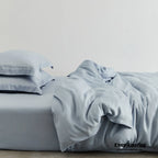 Silky Solid Tencel Bedding Set / Blue Ever Lasting