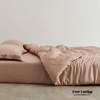 Silky Solid Tencel Bedding Set / Blue Ever Lasting