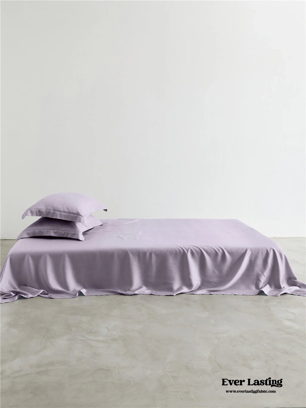 Silky Solid Tencel Bedding Set / Blue Ever Lasting
