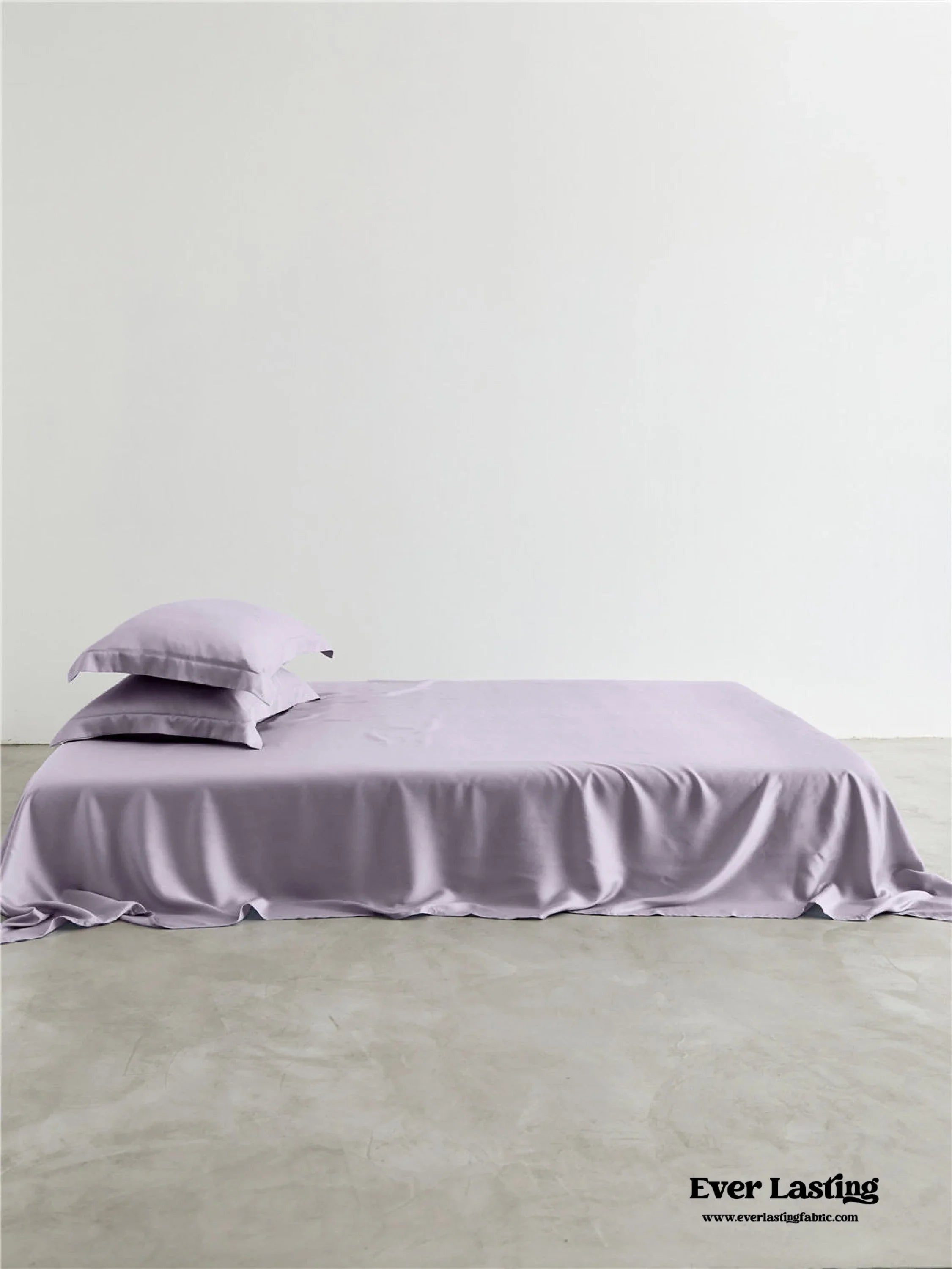 Silky Solid Tencel Bedding Set / Blue Ever Lasting