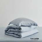 Silky Solid Tencel Bedding Set / Blue Ever Lasting