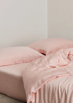 Silky Solid Tencel Bedding Set / Blue Ever Lasting