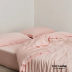 Silky Solid Tencel Bedding Set / Blue Ever Lasting