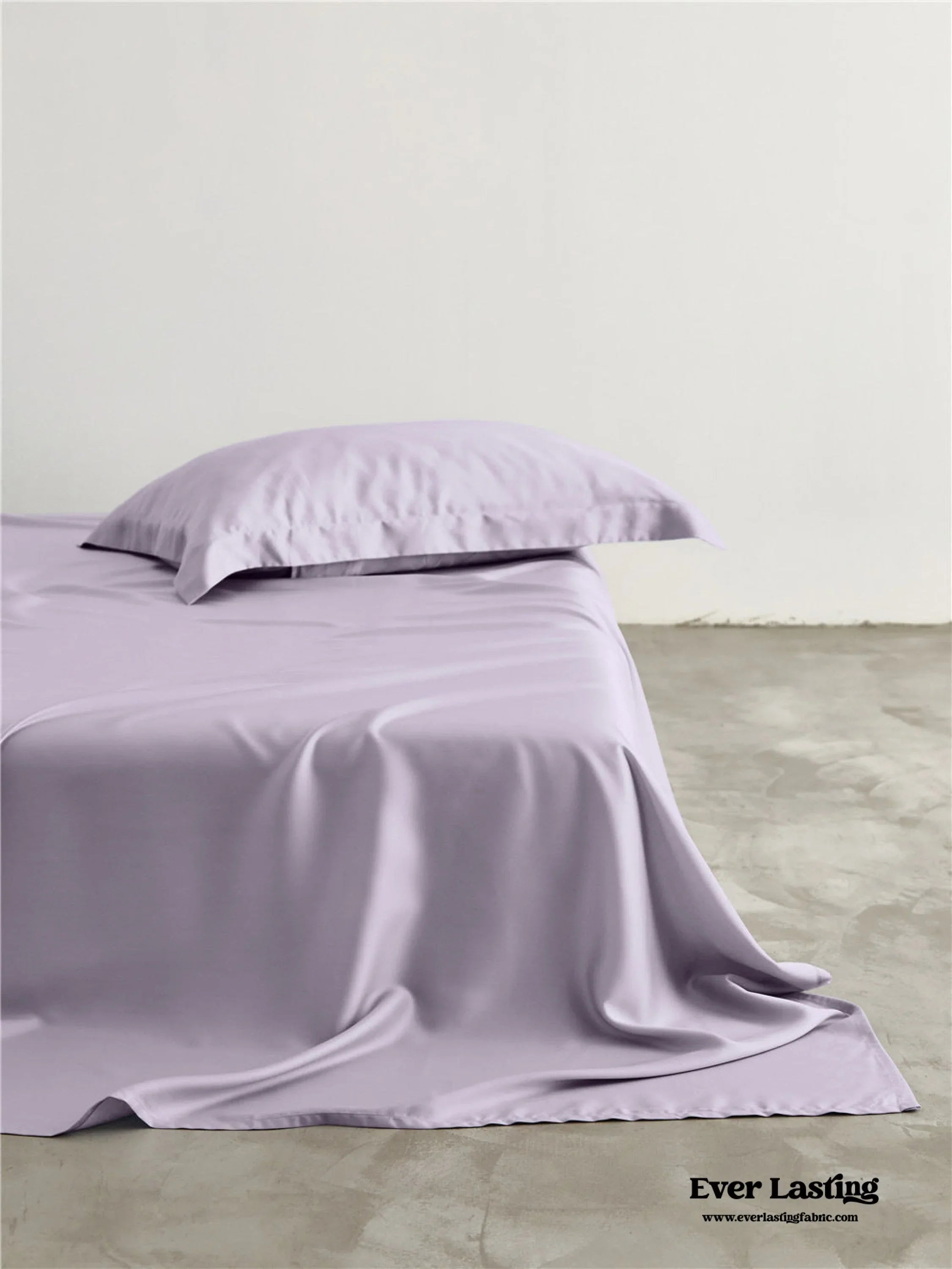 Silky Solid Tencel Bedding Set / Blue Ever Lasting