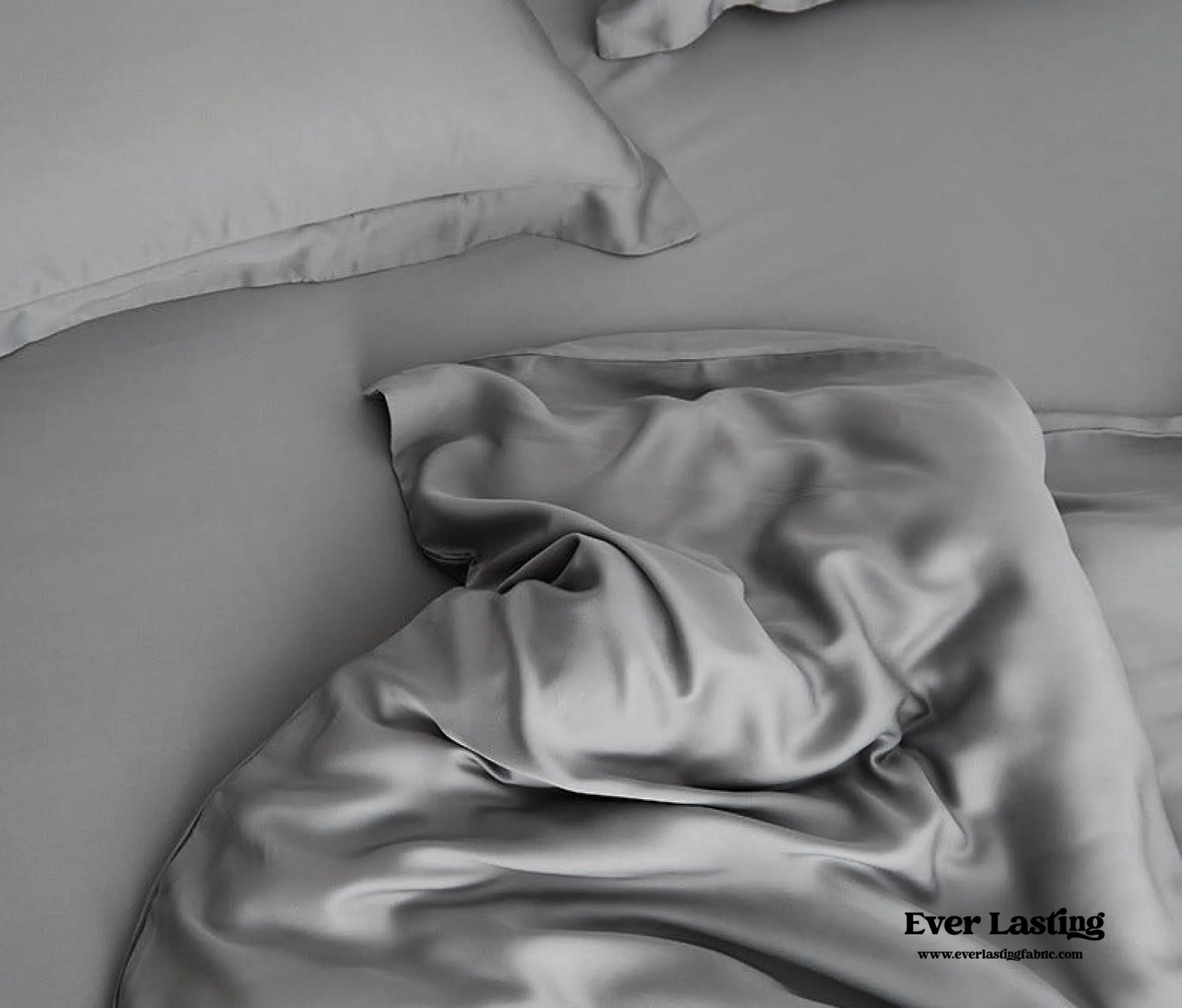 Silky Solid Tencel Bedding Set / Blue Ever Lasting